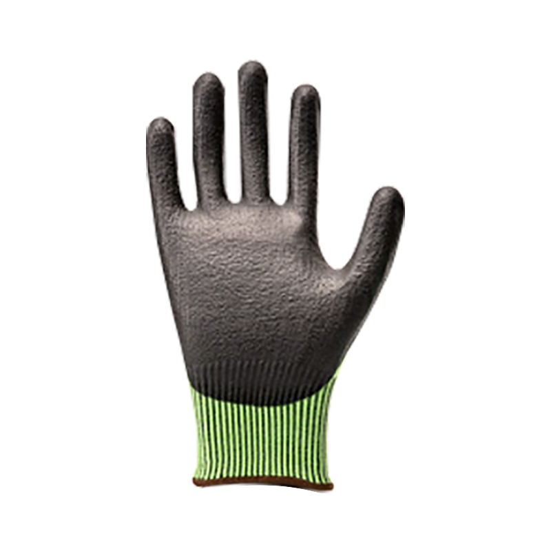 15G HPPE/glass fiber liner with foam nitrile coating， silicone impact on back