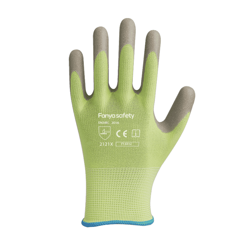 13G polyester with anti slip foam latex coating