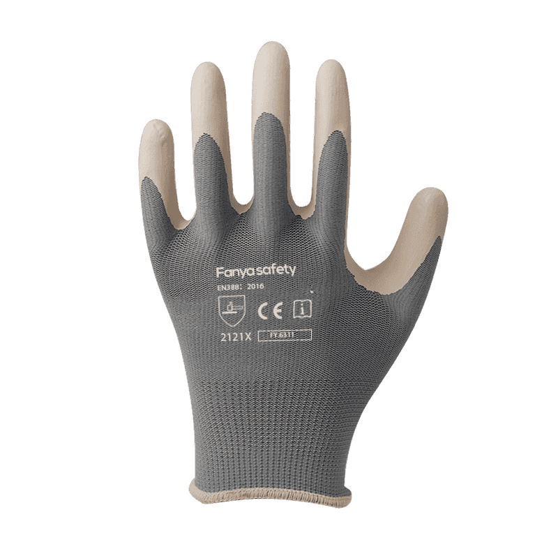 13G polyester with anti slip foam latex coating