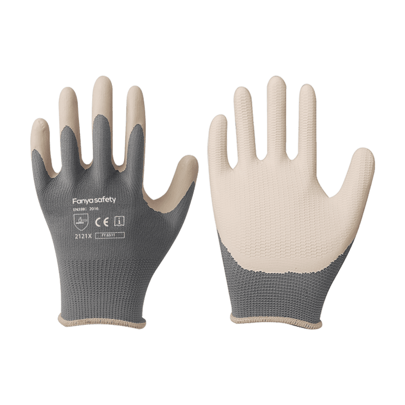 13G polyester with anti slip foam latex coating