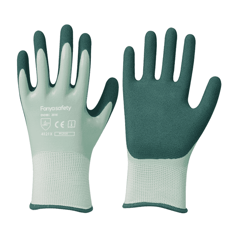 13G polyester liner with sandy nitrile double coating