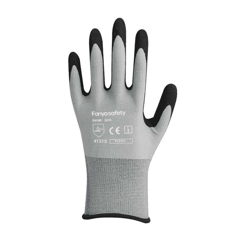 15G nylon/spandex liner with sandy nitrile coating