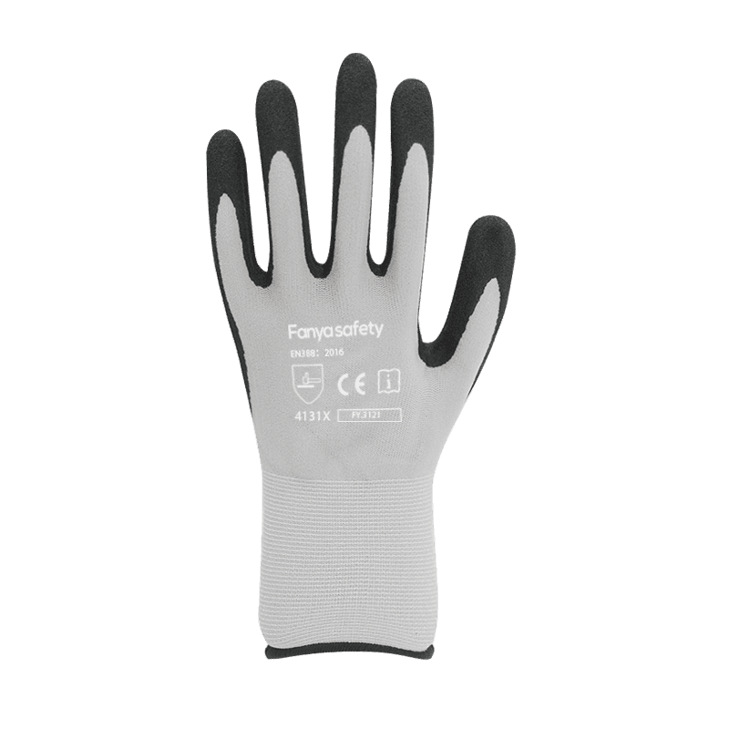 15G nylon/spandex liner with sandy nitrile coating