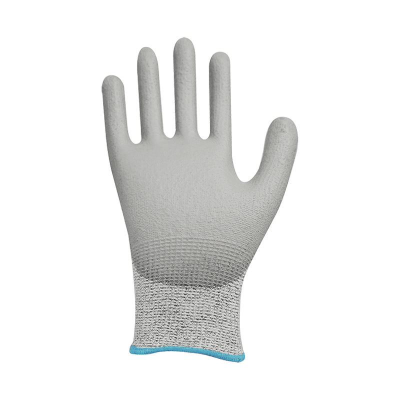 13G HPPE/glass fiber liner with pu coating，sewing PVC on back