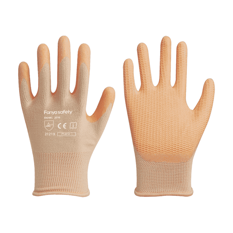 13G polyester with anti slip foam latex coating