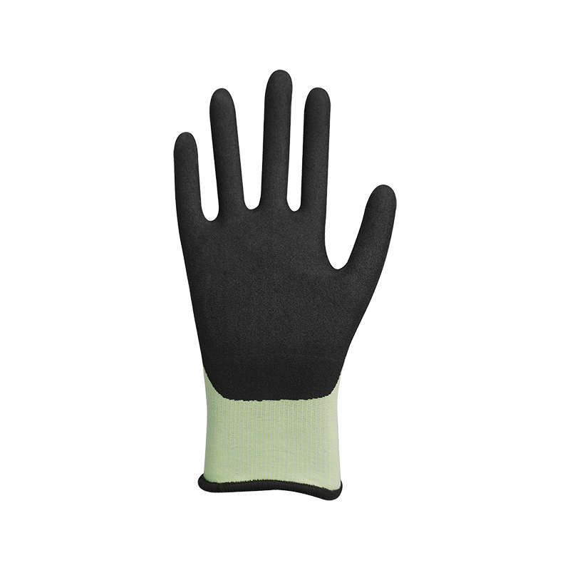 15G HPPE/glass fiber liner with foam nitrile coating